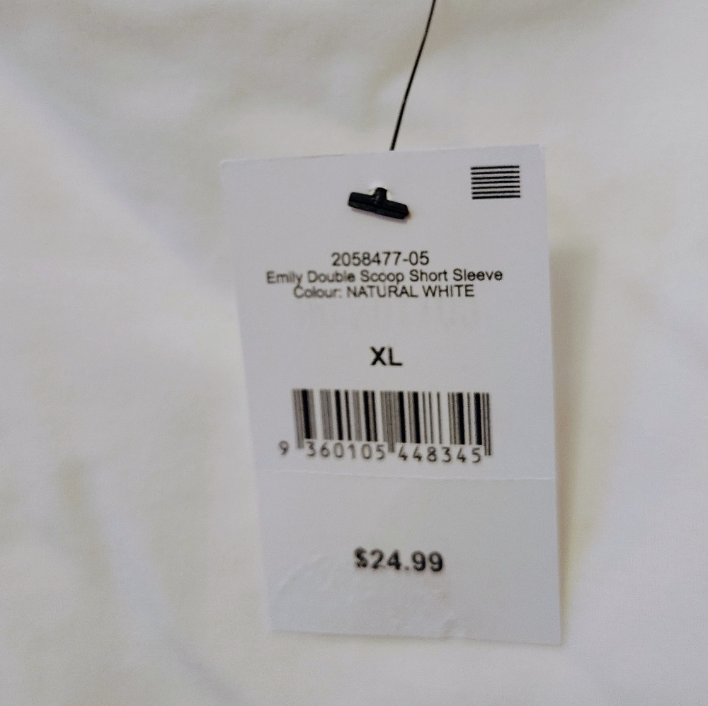Cotton:On Thick White Double Scoop Neck Top - Picture 6 of 7
